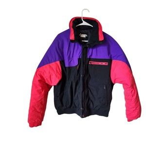 Gerry Vintage Colorblock‎ Lined Down Jacket Mens Size Medium